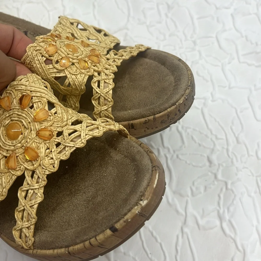 Vintage 90s Y2K Mudd Wedge Sandals